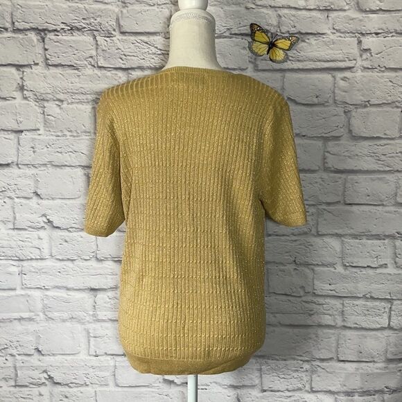 ALFRED Dunner Short Sleeve Sweater Size Large - Picture 4 of 6